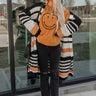 Stripes And Lattes Knit Cardigan Image - 1