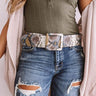 Posh Print Snake Print Belt Image - 1