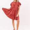 Ready To Party Babydoll Dress In Rustic Rose Image - 1