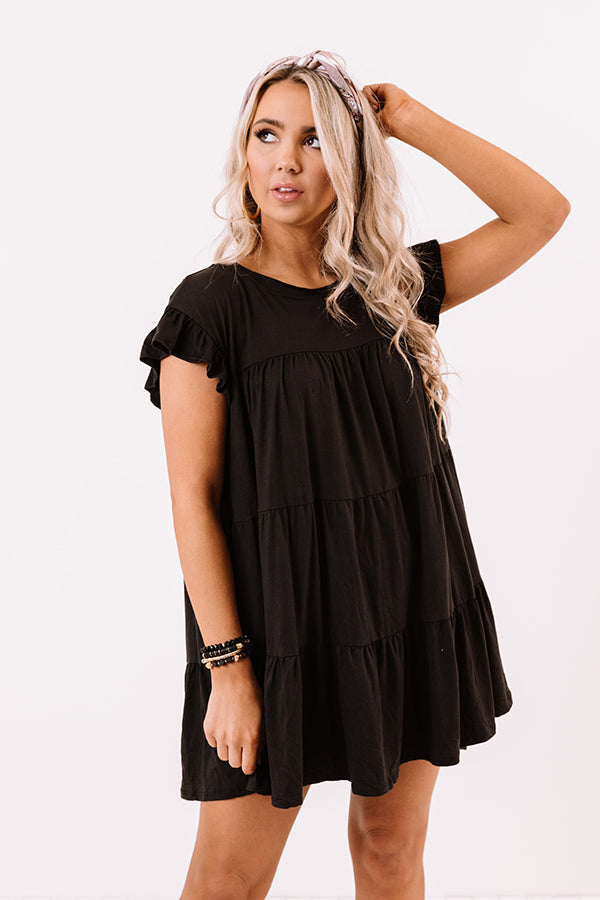 Ready To Party Babydoll Dress In Black Image - 2