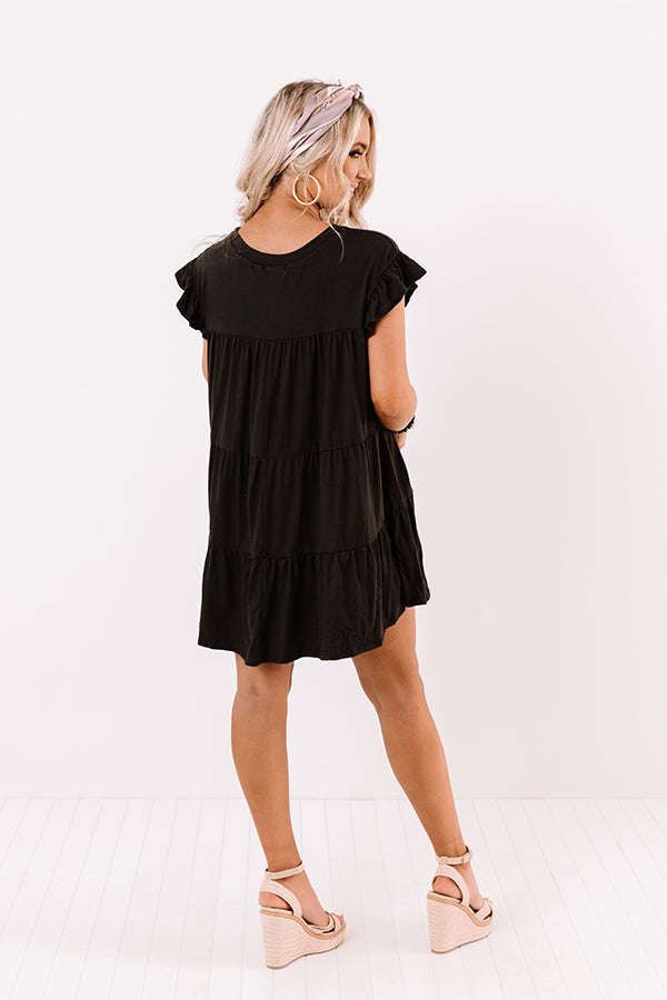 Ready To Party Babydoll Dress In Black Image - 3