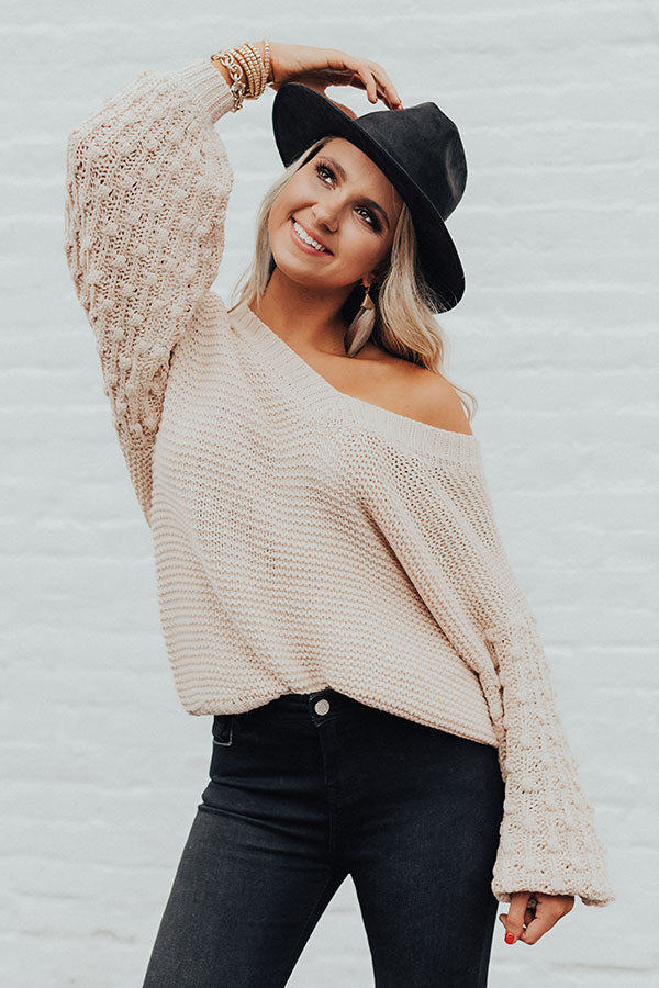 Colorado Winter Knit Sweater In Birch Image - 1