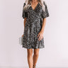 Grand Entrance Sequin Wrap Dress In Black Image - 1
