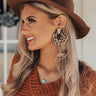 Cider Smiles Leopard Earrings In Brown Image - 1