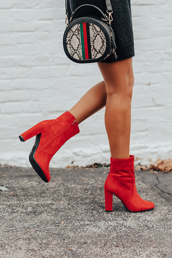 The Keaton Faux Suede Ankle Bootie Image - 1