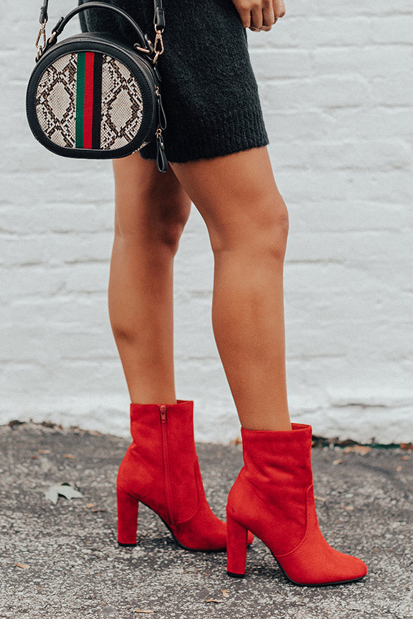 The Keaton Faux Suede Ankle Bootie Image - 3