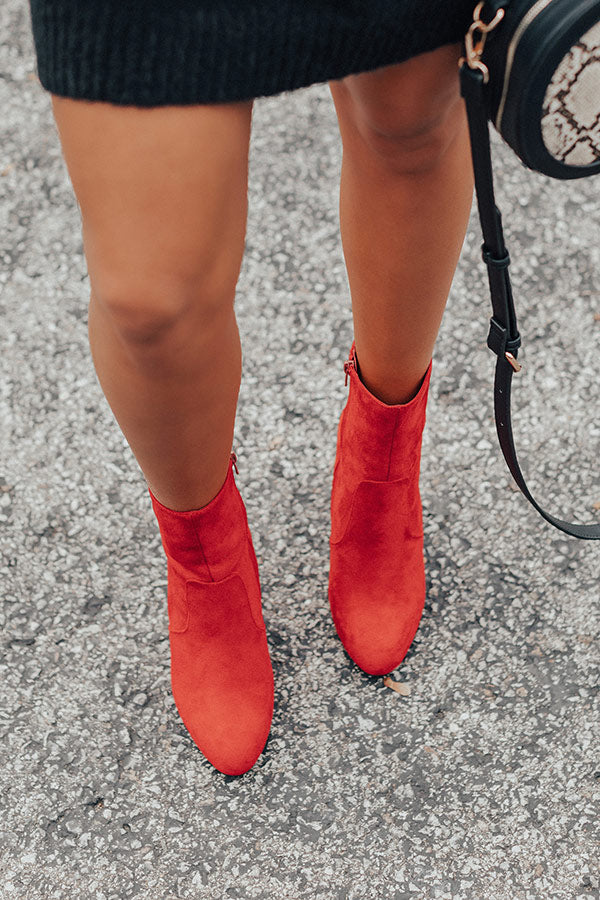 The Keaton Faux Suede Ankle Bootie Image - 4