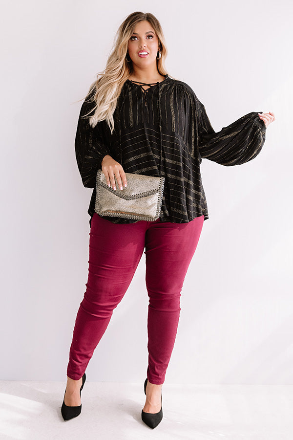 Sipping Vino Shift Top Curves Image - 2