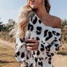 Sing It Louder Leopard Sweater In Ivory Image - 1