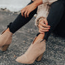 The Lyle Perforated Bootie In Iced Latte Image - 1