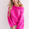 Cool Weather Crush Tunic Sweater in Hot Pink Image - 1