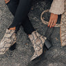The Madeline Snake Print Bootie Image - 1
