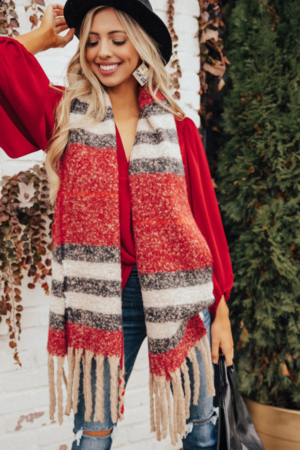 Better In The Snow Scarf In Red Image - 2