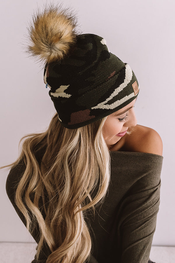 Style Influencer Camo Beanie Image - 3