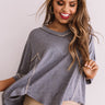 Cabernet At The Cabin Shift Top in Navy Image - 1