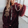 Simply Burr-fection Teddy Hoodie in Windsor Wine Image - 1