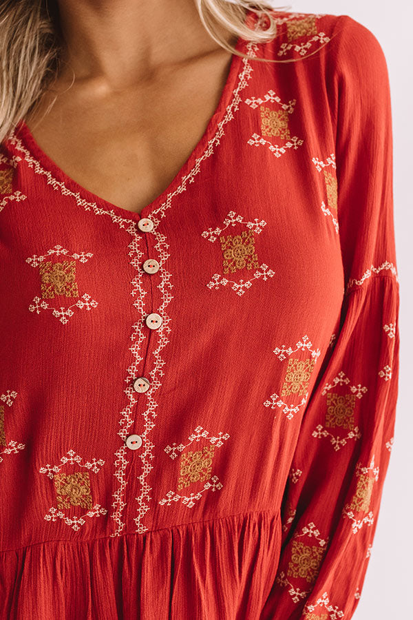 Twice As Nice Embroidered Dress Image - 3