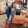 Glamour Girl Quilted Tote in Maple Image - 1