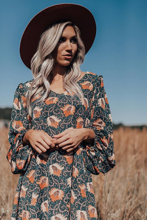 Darling Dance Shift Dress In Forest Image - 5