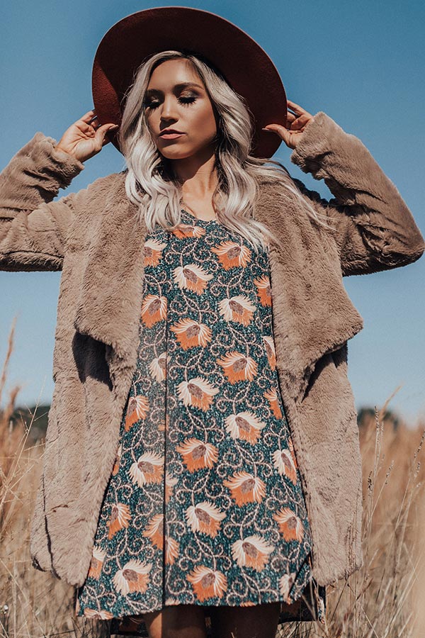 Darling Dance Shift Dress In Forest Image - 3