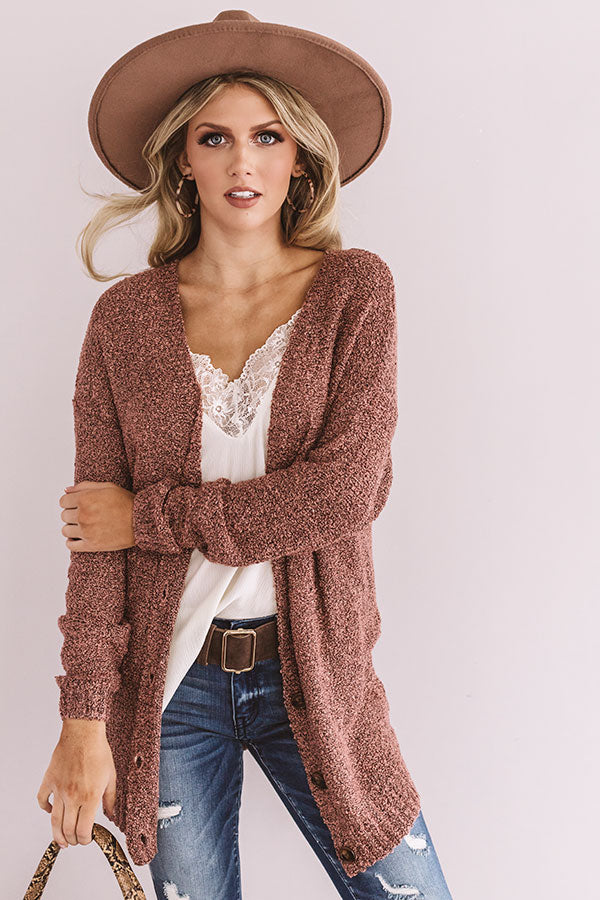 Sweet And Divine Knit Cardigan In Blush Image - 2