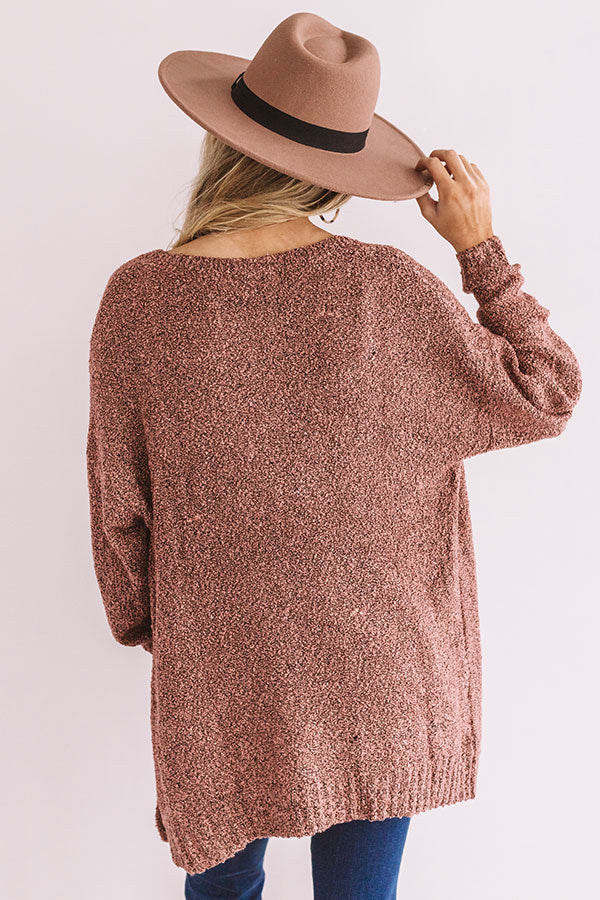 Sweet And Divine Knit Cardigan In Blush Image - 4