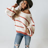 Time For Flurries Knit Sweater In Rose Image - 1