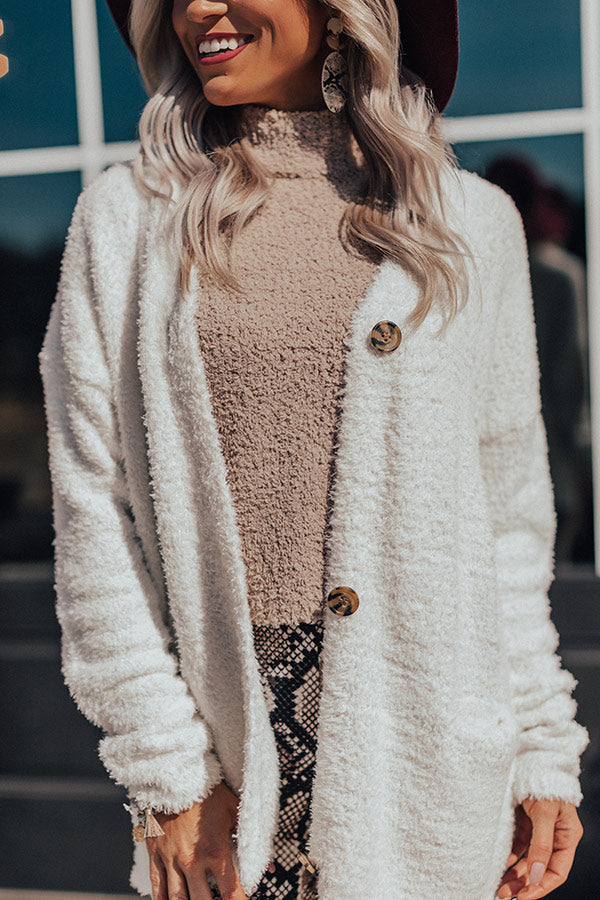 Warm Hearts Ultra Soft Cardigan In White – Impressions Online Boutique