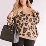 Sweet Dreams Are Made Of Snuggles Leopard Sweater  Curves Image - 1