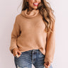 Bundle Up Bombshell Knit Sweater In Iced Latte Image - 1