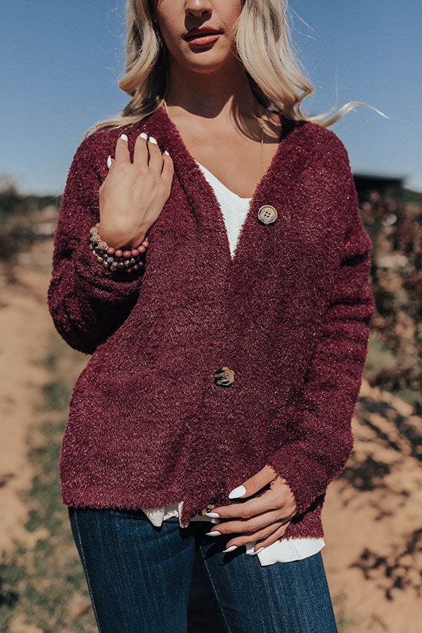 Button Cardigan Ultra Soft Cardigan Warm Hearts Ultra Soft