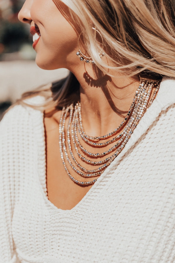 Glimmer Of Hope Layered Necklace In Tri Color Image - 1