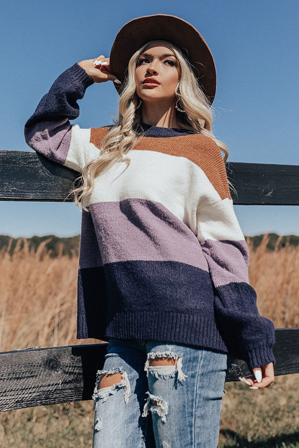 Salt Lake City Cuddles Colorblock Sweater Image - 1