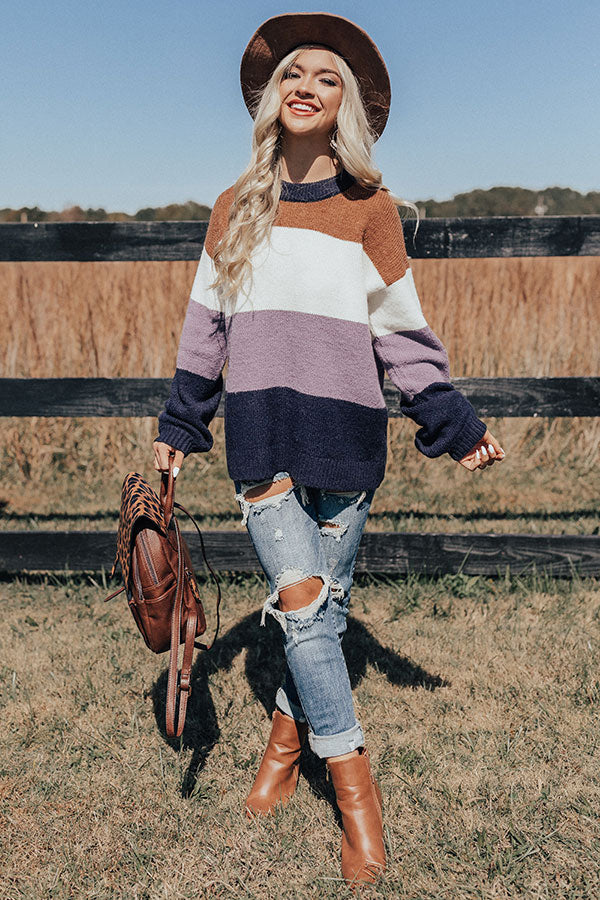 Salt Lake City Cuddles Colorblock Sweater Image - 1