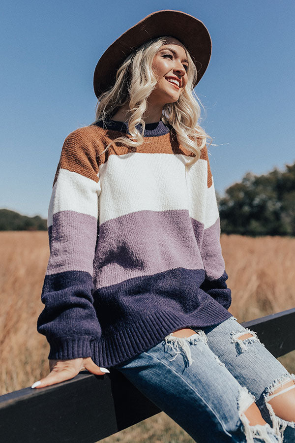 Salt Lake City Cuddles Colorblock Sweater Image - 1