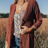 Sweet And Divine Knit Cardigan In Rustic Rose Image - 1