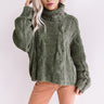 Cute With Cocoa Cable Knit Sweater In Hunter Green Image - 1