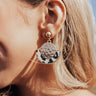 Adorable Details Leopard Earrings In Ivory Image - 1