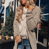 Sweet And Divine Knit Cardigan In Stone Image - 1