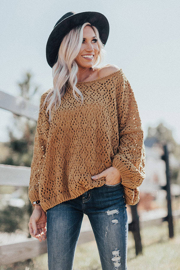 Pardon My French Sweater In Mustard Image - 3