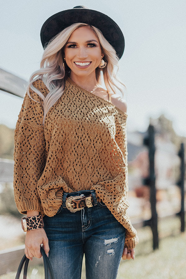 Pardon My French Sweater In Mustard Image - 1