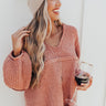 Cocoa Divine Chenille Knit Sweater In Light Rust Image - 1