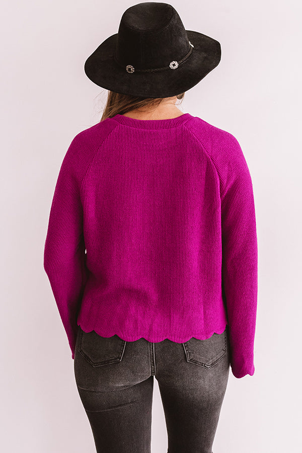 Keyhole Neckline Ribbed Shift Sweater