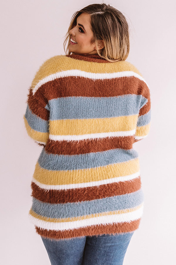 Winter Escape Stripe Sweater Dress Curves Image - 4