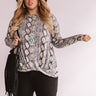 In The Know Snake Print Shift Top  Curves Image - 1
