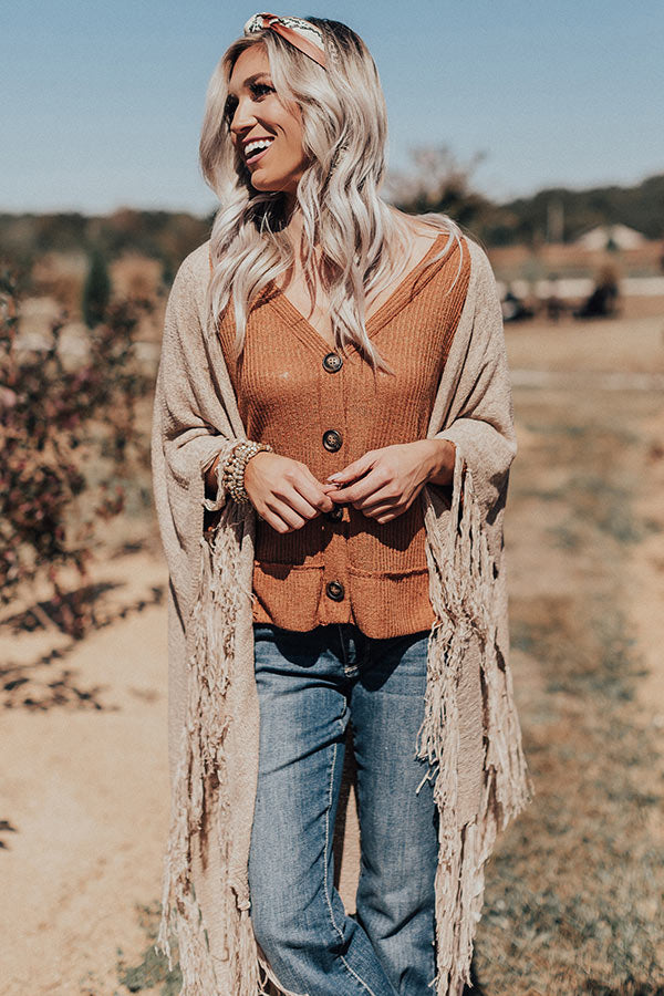 Aspen Air Knit Poncho Image - 2