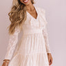 Can't Stop The Kisses Shift Dress In Cream Image - 1