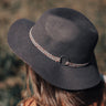 Manhattan Magic Fedora Hat In Dark Grey Image - 1