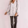 Livin' On The Edge Snake Print Top In Grey Image - 1