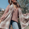 Well And Good Plaid Scarf In Dusty Purple Image - 1
